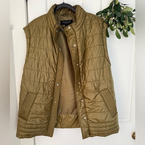 Marc New York Olive Quilted Vest - Picture 1 of 7